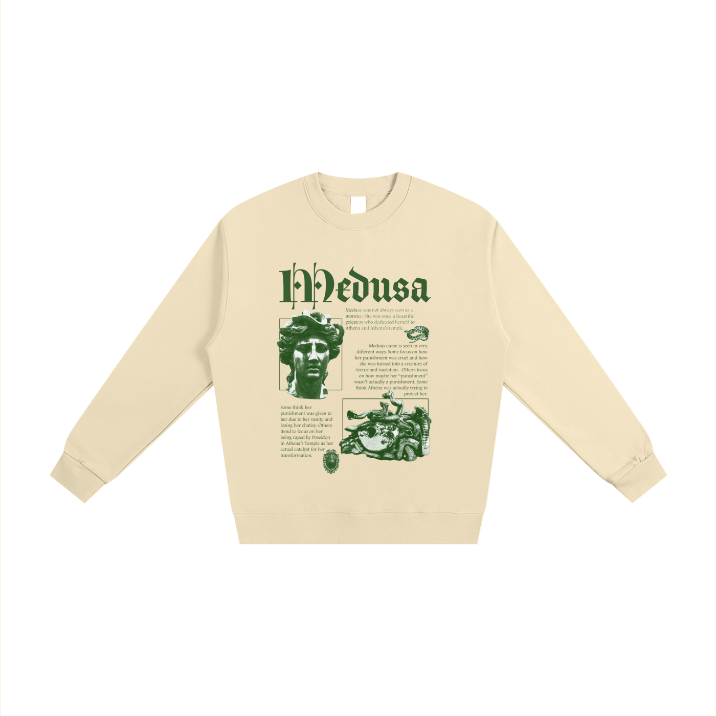 Sweatshirt,Medusa,Greek