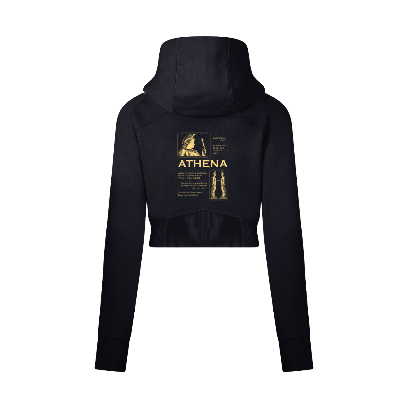 Athena,Greek,Hoodie,Zip-Up